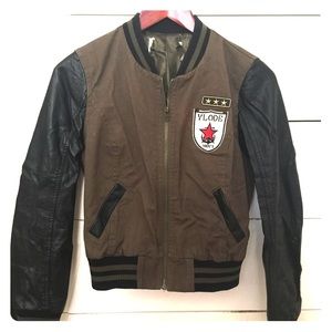 Leather Bomber Jacket!